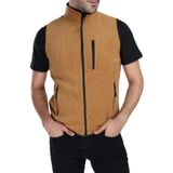 Ghassy Co. Erkek Çok Cepli Koyu Haki Polar Yelek CAMEL M