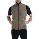 Ghassy Co. Erkek Çok Cepli Outdoor Polar Yelek - 2XL - Açık Haki