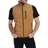 Ghassy Co. Erkek Çok Cepli Outdoor Polar Yelek - XL - Camel