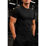 GHASSY CO . Erkek Compression Spor Tişört Slim Fit Hızlı Kuruyan Esnek Fitness Koşu Antrenman T-Shirt