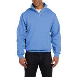 Ghassy Co. Erkek Dik Yaka Silver Yarım Fermuarlı Sweatshirt AÇIK MAVİ L
