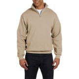 Ghassy Co. Erkek Dik Yaka Silver Yarım Fermuarlı Sweatshirt - Bej