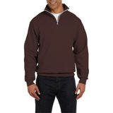 Ghassy Co. Erkek Dik Yaka Silver Yarım Fermuarlı Sweatshirt - Kahve - 2XL