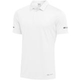 Ghassy Co. Erkek Dry Fit Hızlı Kuruma Nem Emici Teknik Performans Golf Polo Yaka Spor T-shirt BEYAZ L
