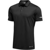 Ghassy Co. Erkek Dry Fit Hızlı Kuruma Nem Emici Teknik Performans Golf Polo Yaka Spor T-shirt SİYAH S