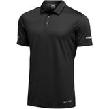 Ghassy Co. Erkek Dry Fit Hızlı Kuruma Nem Emici Teknik Performans Golf Polo Yaka Spor T-Shirt - Siyah