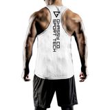 Ghassy Co. Erkek Dry Fit Y-Back Gym Fitness Sporcu Atleti GYM-101 BEYAZ XXL