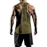 Ghassy Co. Erkek Dry Fit Y-Back Gym Fitness Sporcu Atleti GYM-101 - Haki - 2XL