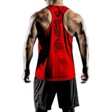 Ghassy Co. Erkek Dry Fit Y-Back Gym Fitness Sporcu Atleti GYM-101 - Kırmızı