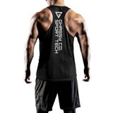 Ghassy Co. Erkek Dry Fit Y-Back Gym Fitness Sporcu Atleti GYM-101 - L - Siyah