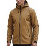 Ghassy Co. Erkek Füme Spor Ceket, Rüzgarlık/Yağmurluk Özelliği ile Mevsimlik Outdoor Kullanım için - Kahve