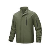 Ghassy Co. Erkek İçi Polarlı Dik Yaka Su ve Rüzgar Geçirmez Softshell Mont