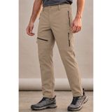 GHASSY CO. Erkek Içi Polarlı Tactical Outdoor Su Geçirmez Koyu Bej Softshell Pantolon