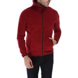 Ghassy Co. Erkek Kapşonlu Cepli Polar - XL - Bordo