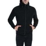 GHASSY CO. ERKEK KAPŞONLU POLAR CEKET SİYAH M