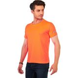 Ghassy Co. Erkek Nefes Alabilen Kumaşlı Hızlı Kuruma Atletik Teknik T-Shirt Outdoor Kullanım İçin - Turuncu