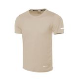 Ghassy Co. Erkek Nem Emici Hızlı Kuruma Atletik Teknik Performans Spor T-shirt BEJ L