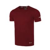 Ghassy Co. Erkek Nem Emici Hızlı Kuruma Atletik Teknik Performans Spor T-shirt BORDO XXL