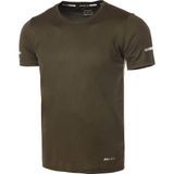 Ghassy Co. Erkek Nem Emici Hızlı Kuruma Atletik Teknik Performans Spor T-Shirt - Haki - 2XL