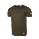Ghassy Co. Erkek Nem Emici Hızlı Kuruma Atletik Teknik Performans Spor T-shirt HAKİ 3XL