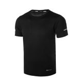 Ghassy Co. Erkek Nem Emici Hızlı Kuruma Atletik Teknik Performans Spor T-Shirt - M - Siyah