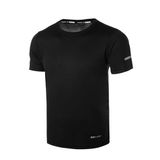 Ghassy Co. Erkek Nem Emici Hızlı Kuruma Atletik Teknik Performans Spor T-shirt SİYAH 3XL
