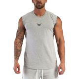 Ghassy Co. Erkek Nem Emici Hızlı Kuruma Atletik Teknik Performans Sporcu Sıfır Kol T-Shirt - M - Açık Grı