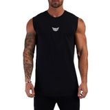 Ghassy Co. Erkek Nem Emici Hızlı Kuruma Atletik Teknik Performans Sporcu Sıfır Kol T-Shirt - M - Siyah
