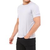 Ghassy Co. Erkek Nem Emici Hızlı Kuruma Atletik Teknik Performans T-Shirt - Açık Grı - 2XL