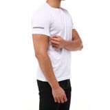 Ghassy Co. Erkek Nem Emici Hızlı Kuruma Atletik Teknik Performans T-shirt BEYAZ M