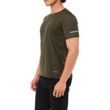 Ghassy Co. Erkek Nem Emici Hızlı Kuruma Atletik Teknik Performans T-Shirt - Haki