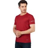 Ghassy Co. Erkek Nem Emici Hızlı Kuruma Atletik Teknik Performans T-shirt KIRMIZI M