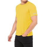 Ghassy Co. Erkek Nem Emici Hızlı Kuruma Atletik Teknik Performans T-Shirt - M - Sarı