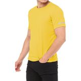 Ghassy Co. Erkek Nem Emici Hızlı Kuruma Atletik Teknik Performans T-Shirt - Sarı