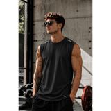 GHASSY CO. Erkek Nem Emici Hızlı Kuruma Atlk Teknik Performans Sporcu Sıfır Kol T-shirt Gym 108