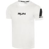 Ghassy Co. Erkek Nem Emici Hızlı Kuruma Performans Running Spor T-Shirt - 2XL - Beyaz