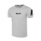 Ghassy Co. Erkek Nem Emici Hızlı Kuruma Performans Running Spor T-shirt AÇIK GRİ L