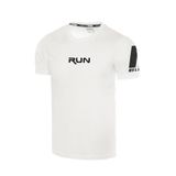 Ghassy Co. Erkek Nem Emici Hızlı Kuruma Performans Running Spor T-shirt BEYAZ XXL