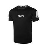 Ghassy Co. Erkek Nem Emici Hızlı Kuruma Performans Running Spor T-shirt SİYAH M