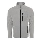 ghassy co. Erkek Pro Rüzgar Geçirmez 5 Cepli Outdoor Tam Fermuarlı Polar Ceket AÇIK GRİ, S