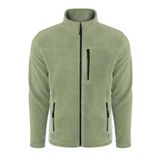 ghassy co. Erkek Pro Rüzgar Geçirmez 5 Cepli Outdoor Tam Fermuarlı Polar Ceket AÇIK HAKİ 2, L