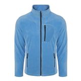 ghassy co. Erkek Pro Rüzgar Geçirmez 5 Cepli Outdoor Tam Fermuarlı Polar Ceket AÇIK MAVİ, L