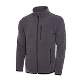 ghassy co. Erkek Pro Rüzgar Geçirmez 5 Cepli Outdoor Tam Fermuarlı Polar Ceket ANTRASİT, L
