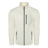 ghassy co. Erkek Pro Rüzgar Geçirmez 5 Cepli Outdoor Tam Fermuarlı Polar Ceket BEYAZ, XL