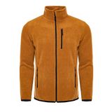ghassy co. Erkek Pro Rüzgar Geçirmez 5 Cepli Outdoor Tam Fermuarlı Polar Ceket CAMEL, L