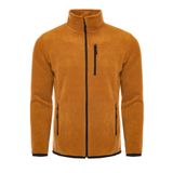 ghassy co. Erkek Pro Rüzgar Geçirmez 5 Cepli Outdoor Tam Fermuarlı Polar Ceket CAMEL, XL