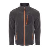 ghassy co. Erkek Pro Rüzgar Geçirmez 5 Cepli Outdoor Tam Fermuarlı Polar Ceket FÜME 2, M