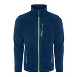 ghassy co. Erkek Pro Rüzgar Geçirmez 5 Cepli Outdoor Tam Fermuarlı Polar Ceket İNDİGO MAVİ 2, M
