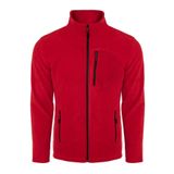 ghassy co. Erkek Pro Rüzgar Geçirmez 5 Cepli Outdoor Tam Fermuarlı Polar Ceket KIRMIZI, M