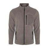 ghassy co. Erkek Pro Rüzgar Geçirmez 5 Cepli Outdoor Tam Fermuarlı Polar Ceket KOYU GRİ, 2XL